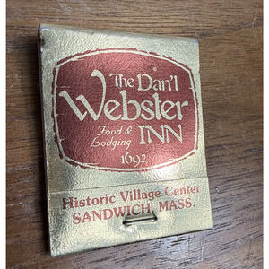 Dan’l Webster Inn Sandwich MA Matchbook Heart 'n Kettle Restaurant Centerville